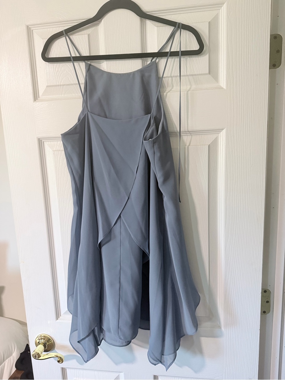 BCBGeneration Light Blue Layered Chiffon Mini Dress